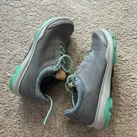 ECCO BIOM Hybrid 3 GTX Spikeless Golf Shoes Lace Up Women's Size 6 Yak Leather - Picture 7 of 11